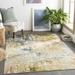 Harefield 2' x 2'11" Modern Charcoal/Wheat/Cream/Dark Blue/Light Blue/Off White/Olive/Rust/Brick Red/Rust/Navy/Peach Area Rug - Hauteloom