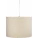 Lewisham 21"L x 21"W x 16"H Traditional Cotton White/Off White/Translucent/Ivory Pendant - Hauteloom