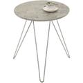 Idimex - Table d'appoint benno table à café table basse ronde bout de canapé design retro vintage