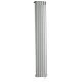 Windsor - Radiateur Électrique Style Fonte Rétro Vertical Double Rang - Blanc - 150 cm x 29 cm