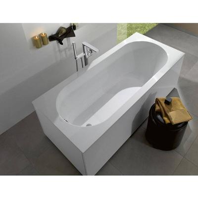 Oberon 170 x 70 cm ovale gerade Badewanne aus Gussmarmor, weiß (UBQ177OBE2V-01) - Villeroy&boch