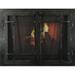 Williston Forge Koval Cabinet Style Steel Fireplace Door Steel in Brown | 33 H x 38 W x 3 D in | Wayfair CBC9BA97FDEF4707BD88705069F8D7CA