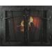 Williston Forge Koval Cabinet Style Steel Fireplace Door Steel in Brown | 33 H x 38 W x 3 D in | Wayfair CB9643E384AC4963801967F499F5CF77