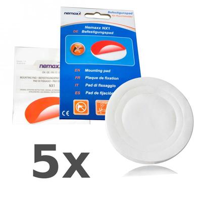 5x Nemaxx NX1 Quickfix Klebepad Befestigungspad Klebebefestigung für Rauchwarnmelder /