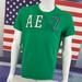 American Eagle Outfitters Shirts | American Eagle T-Shirt Green College Shirt | Color: Green | Size: L