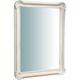 Biscottini - miroir mural, vertical /horizontal, en bois. finitions : blanc cérusé. L64XPR5XH89 cm