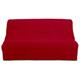 Housse de clic-clac unie 100% coton rouge 140x190 - Rouge