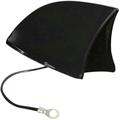 Antenne requin Eufab 521203 (l x h x p) 115 x 75 x 65 mm plastique noir C19923