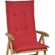 Beautissu - Matelas Coussin pour chaise fauteuil de jardin terrasse Loft hl Rouge