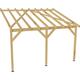 Carport adossé 4x3 - Tuilable pente 30% - Bois massif - Robuste Sans la visserie et sans les pieds