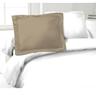 Lovely Home - Lot de 2 Taies d'Oreillers 100% coton 50x70 cm - Beige