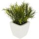 Atmosphera - Plante artificielle - pot en céramique - H16 cm créateur d'intérieur - Modèle 3