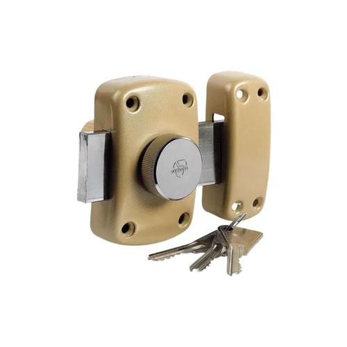 Vachette - Verrou Cyclop bouton et cylindre 5 goupilles L.40 mm, diamètre 23 mm avec 3 clés