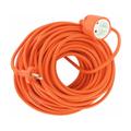 Rallonge électrique - Jardin Dhome Prise 2P+T - H05 vv-f - 3G1,5 mm² - l. 15 m - Orange