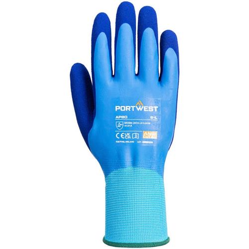 Portwest - Gants Liquid Pro Bleu m - Taille 8