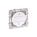 Eur Ohm - Interrupteur double poussoir 6A montée/descente - square