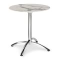 BEST Klapptisch Firenze 70cm Ø rund silber/Marmor 43557080