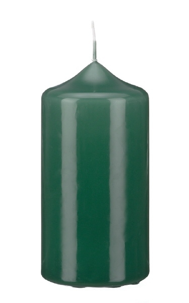 Kopschitz Kerzen Spitzkopf Stumpen Kerzen Fairway Grün 30 x Ø 6 cm, 6 Stück Image