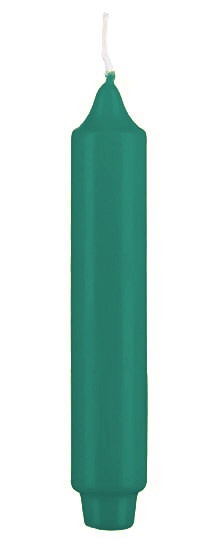 Kopschitz Kerzen Kerzen Punchkerzen (Stabkerzen mit gefrästen Fuß) Dunkelgrün, 250 x 30 mm, 12 Stück Image
