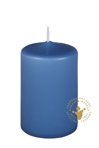 Jaspers Kerzen Stumpenkerzen skandinavisch blau 120 x 70 mm, 10 Stück Image