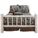 Loon Peak® Homestead Collection Pine Bed Wood in Gray/White | 47 H x 46 W x 87 D in | Wayfair ED7CB3FAE07E4AD3B38674A2F0004CEE