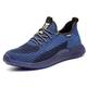 Safety Shoes Trainers Mens Women Lightweight Breathable Work Shoes Steel Toe Caps Sneakers Blue