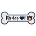 Auburn Tigers 6" x 12" Team Dog Bone Sign