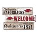 Arkansas Razorbacks 24" 3-Plank Welcome Sign