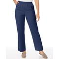 Blair Women's Alfred Dunner Stretch Twill Pants - Blue - 18P - Petite