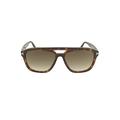 Tom Ford FT0776 52B Dark Havana Gerrard Square Sunglasses Lens Category 3 Size 56mm