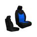 Bartact Jeep Seat Covers Front 13-18 Wrangler JK/JKU Tactical Series SRS Air Bag And Non Compliant Black/Blue JKTC2013FPBU