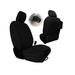 Bartact Jeep Seat Covers Front 2018 Wrangler JL 2 Door Only Tactical Series SRS Air Bag And Non Compliant Black/Black JLTC2018F2BB