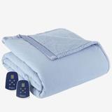 Micro Flannel® Reverse to Sherpa Electric Blanket by Shavel Home Products in Wedgewood (Size FULL)