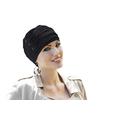 MASUMI Louise Chemotherapy Headwear for Women | Chemo Hats for Ladies with Hair Loss | Chemo Headwear for Alopecia Patients (Black)