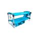 Disc-O-Bed Kid-O-Bunk with 2 Side Organizers Teal Blue Childs 30105BO