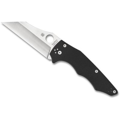 Spyderco YoJumbo Folding Knife 4in CPM S30V Steel Wharncliffe Blade G10 Handle Designed by Michael Janich Coarse Black C253GP