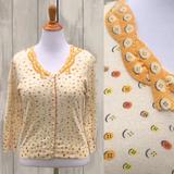 Anthropologie Tops | Anthropologie Girls From Savoy Cardigan | Color: Gold/Orange | Size: M