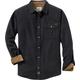 Legendary Whitetails Herren Big & Tall Buck Camp Flannel Solid Shirt, Black Heather, 3XL Tall