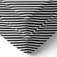 Bacati Love Warp Stripes 2 Piece Crib/Toddler Fitted Sheet, Black/White
