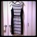 Anthropologie Dresses | Anthropologie Black&White Lace/Striped Panel Dress | Color: Black/White | Size: M