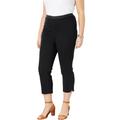 Plus Size Women's Stretch Denim Crop Jeggings by Jessica London in Black (Size 16 W) Jeans Legging