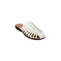 Extra Wide Width Women's The Wendy Mule by Comfortview in White (Size 8 WW)