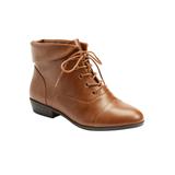 Extra Wide Width Women's The Darcy Bootie by Comfortview in Cognac (Size 7 1/2 WW)