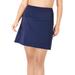 Plus Size Women's High-Waisted Swim Skirt with Built-In Brief by Swim 365 in Navy (Size 24) Swimsuit Bottoms