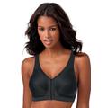 Plus Size Women's Glamorise® Magic Lift® Front-Close Posture Wireless Bra 1265 by Glamorise in Black (Size 52 G)