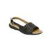 Extra Wide Width Women's The Adele Sling Sandal by Comfortview in Black (Size 8 1/2 WW)