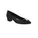 Women's Eloise Pumps by Easy Street® in Black Satin (Size 8 M)