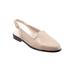 Extra Wide Width Women's Lena Slingback by Trotters in Bone (Size 8 1/2 WW)