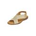 Women's The Celestia Sling Sandal by Comfortview in Gold Metallic (Size 7 1/2 M)