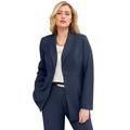 Plus Size Women's Bi-Stretch Blazer by Jessica London in Navy (Size 24 W) Professional Jacket